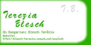 terezia blesch business card
